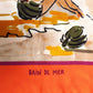 Hermès Bain de Mer Orange Silk Scarf