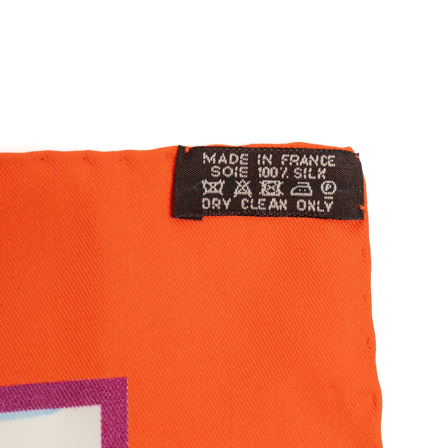 Hermès Bain de Mer Orange Silk Scarf