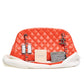 Chanel Coco Mademoiselle Caviar Quilted Orange  Bowling Bag