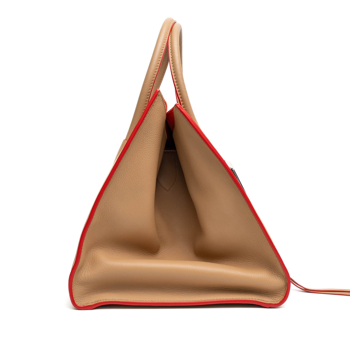 Céline Phantom Luggage Beige Leather Tote Bag