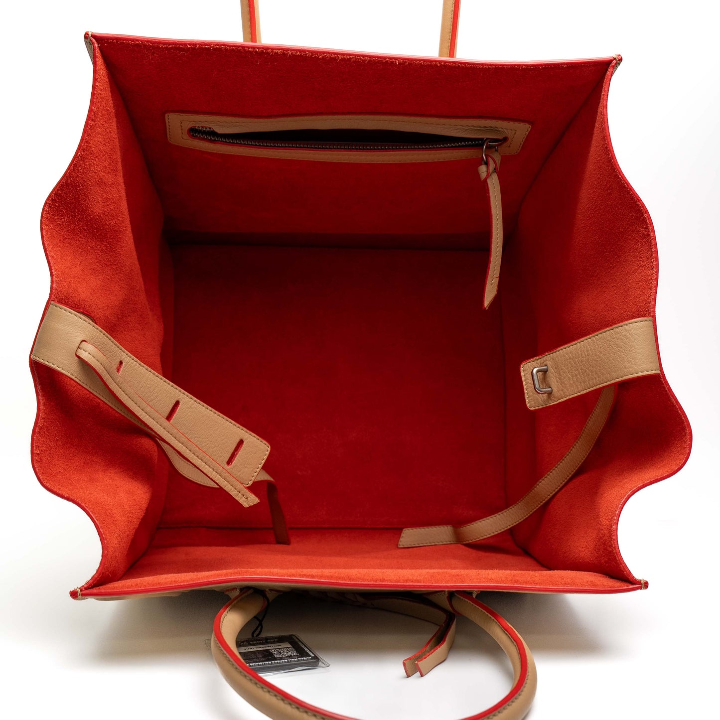 Céline Phantom Luggage Beige Leather Tote Bag