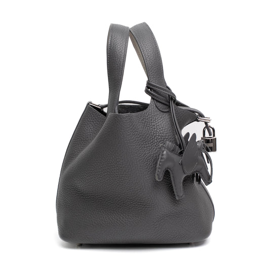 Hermès Picotin Lock 18 Ardoise Clemence Leather Bag