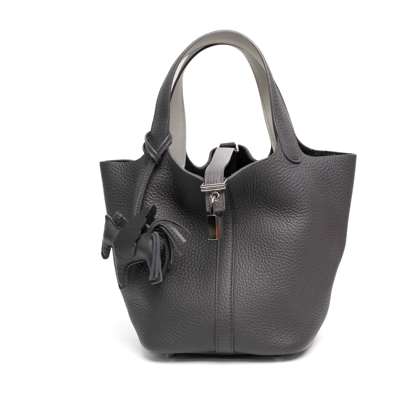 Hermès Picotin Lock 18 Ardoise Clemence Leather Bag