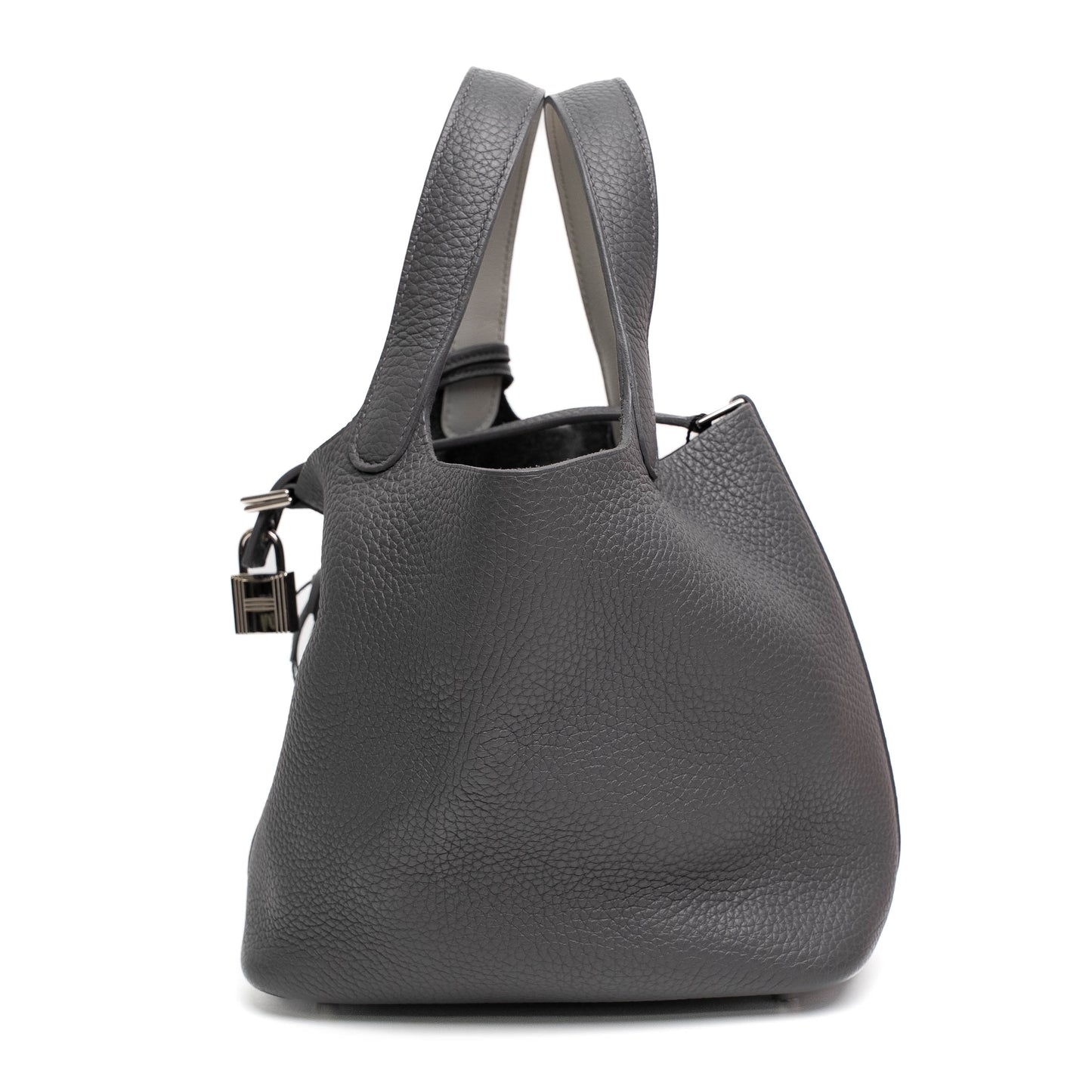 Hermès Picotin Lock 18 Ardoise Clemence Leather Bag