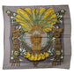 Hermès Mexique Grey Silk Scarf