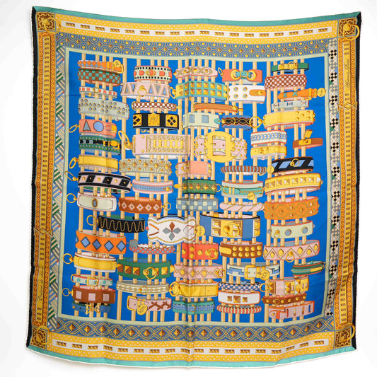 Hermès Colliers de Chiens Silk Scarf