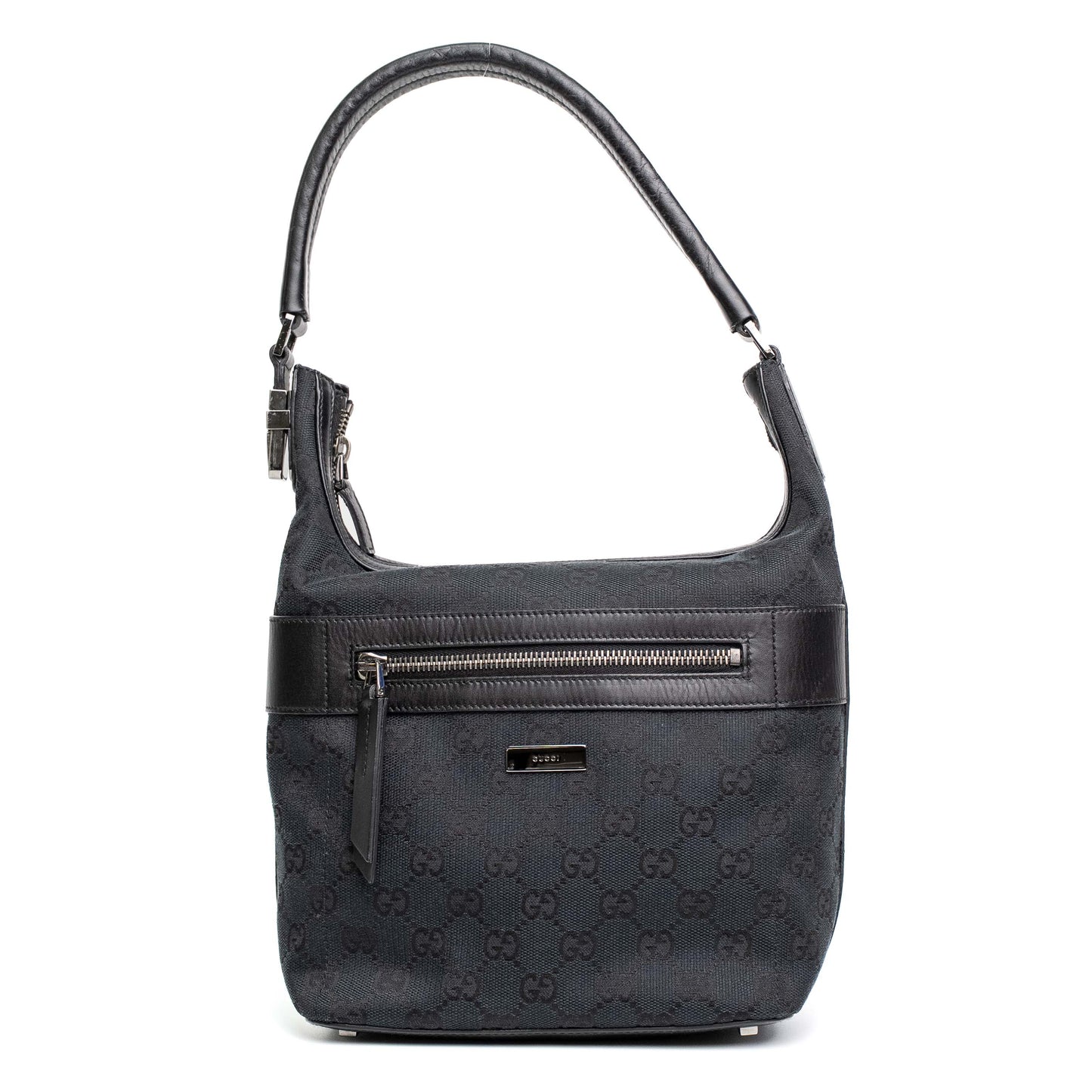 Gucci GG Canvas Black Shoulder Bag