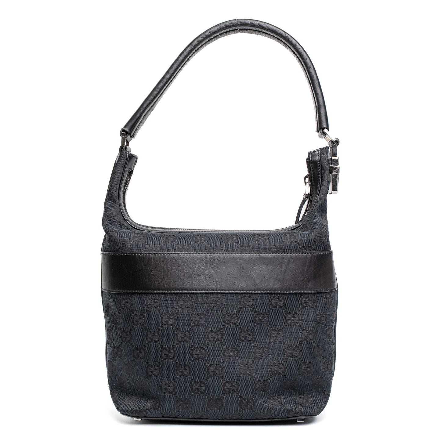 Gucci GG Canvas Black Shoulder Bag