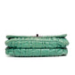 Prada Green Ruched Leather Chain Shoulder Bag