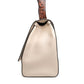 Max Mara Beige Python Leather Top Handle Bag