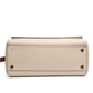 Max Mara Beige Python Leather Top Handle Bag