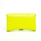 Balenciaga Hourglass Neon Croc Embossed Chain Wallet