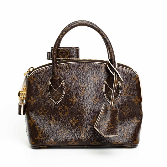 Louis Vuitton Lockit BB Monogram Canvas Top Handle Bag