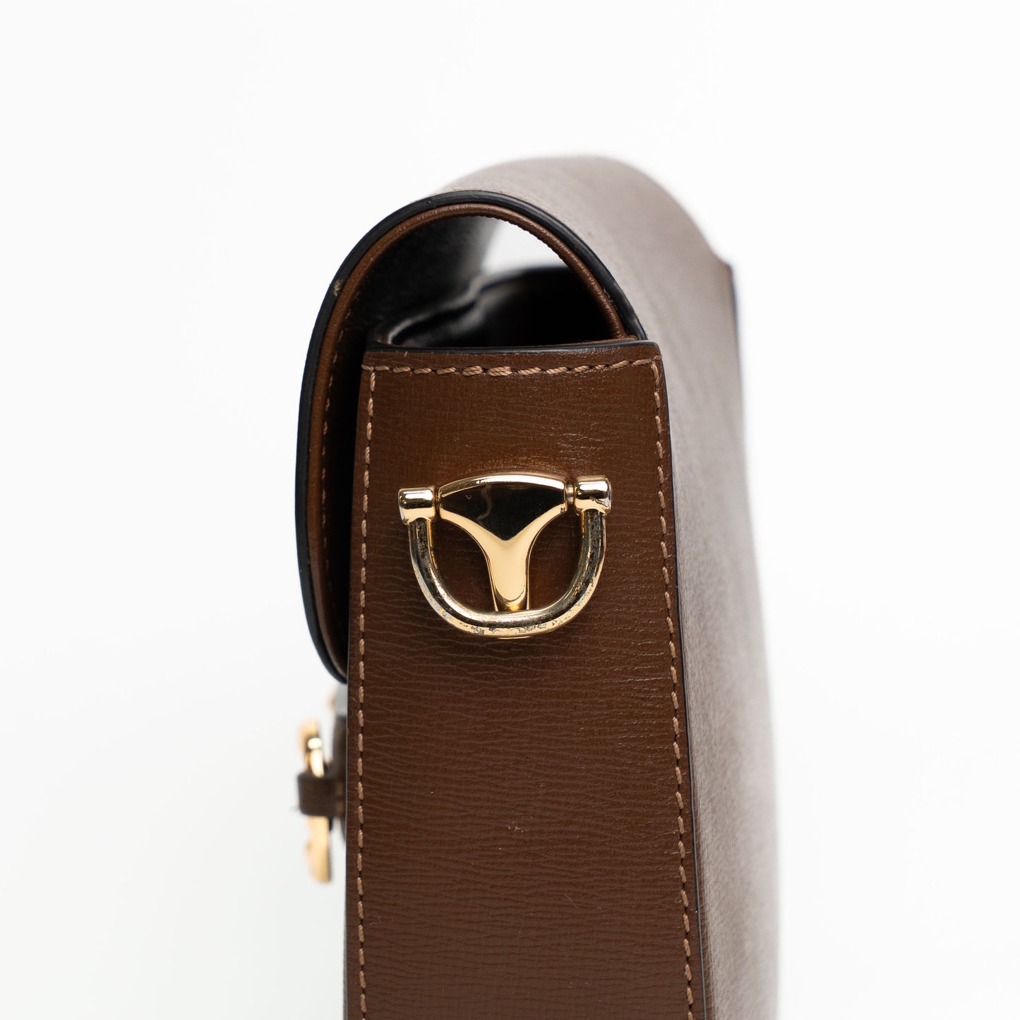 Gucci Horsebit 1955 Brown Leather Shoulder Bag