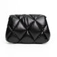Balenciaga Touch Puffy Black Leather Clutch Bag