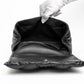 Balenciaga Touch Puffy Black Leather Clutch Bag