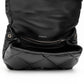 Balenciaga Touch Puffy Black Leather Clutch Bag