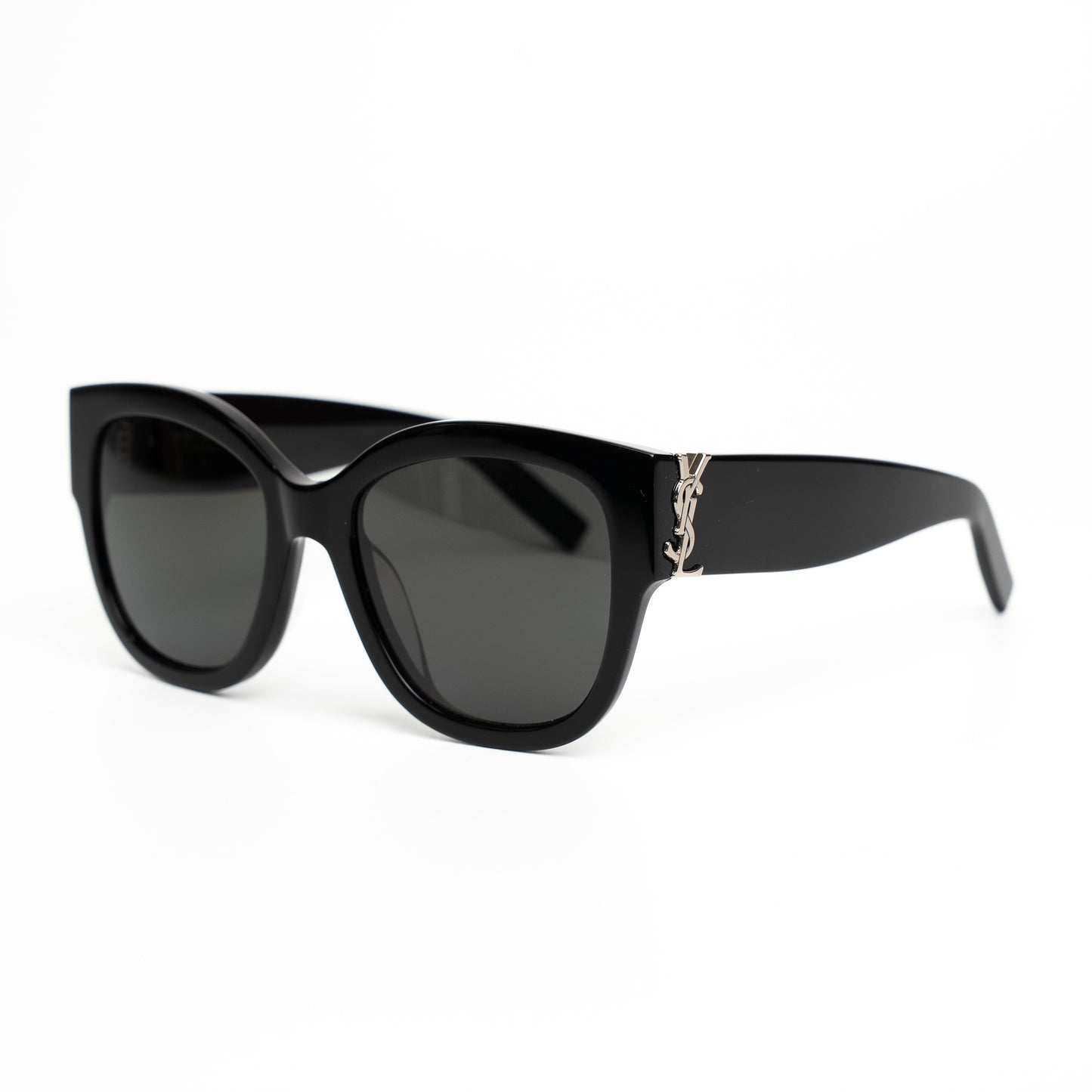 Saint Laurent SLM95F Black Cat-Eye Sunglasses
