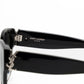 Saint Laurent SLM95F Black Cat-Eye Sunglasses