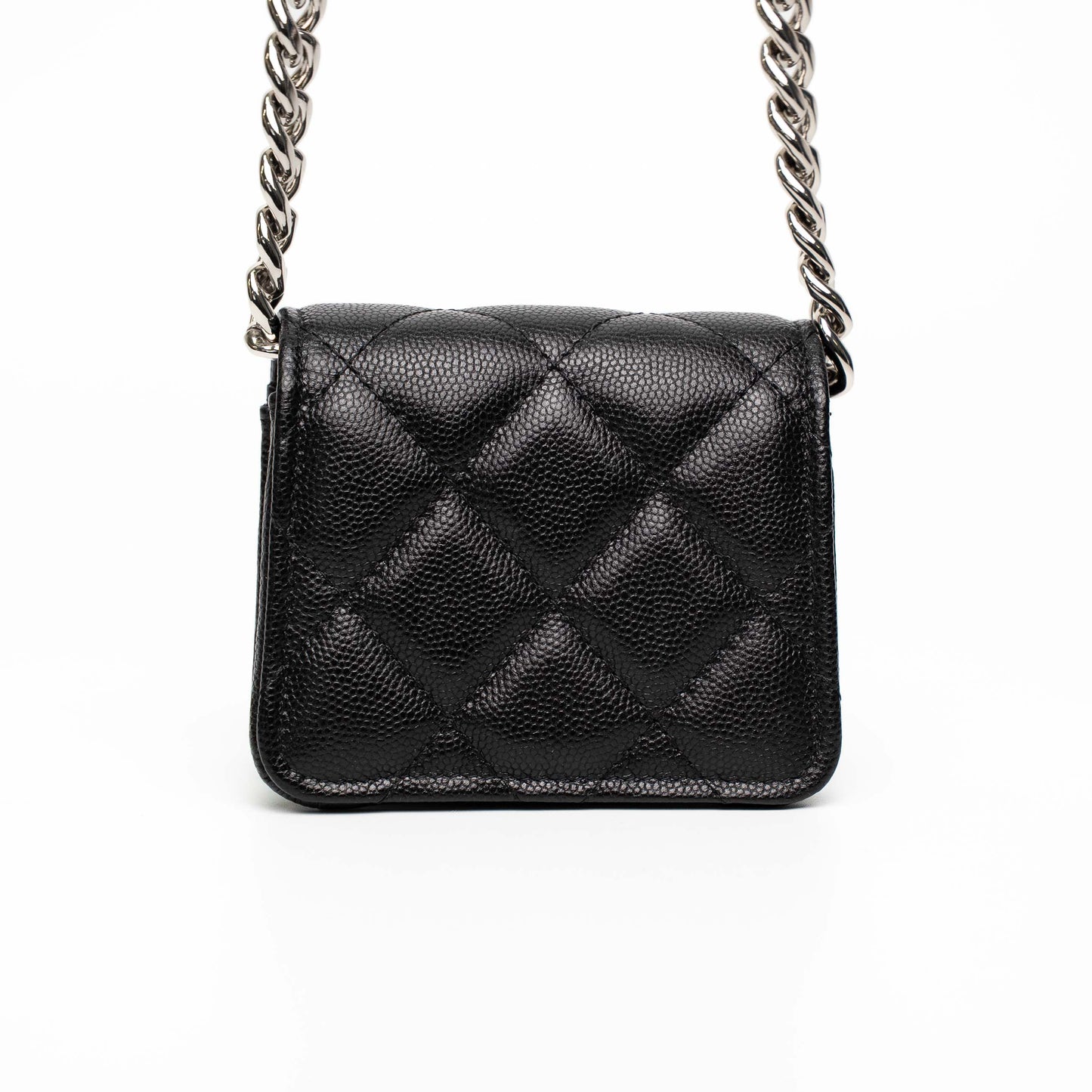 Chanel Mini CC Black Caviar Chain Shoulder Bag