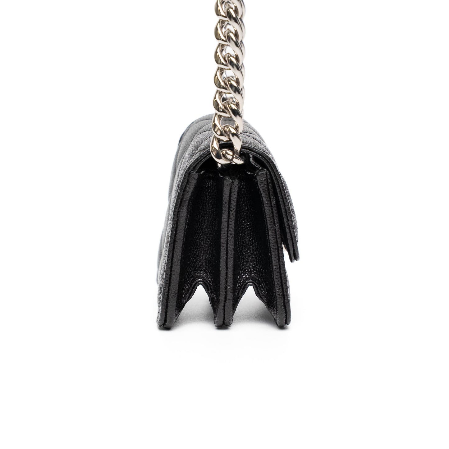 Chanel Mini CC Black Caviar Chain Shoulder Bag