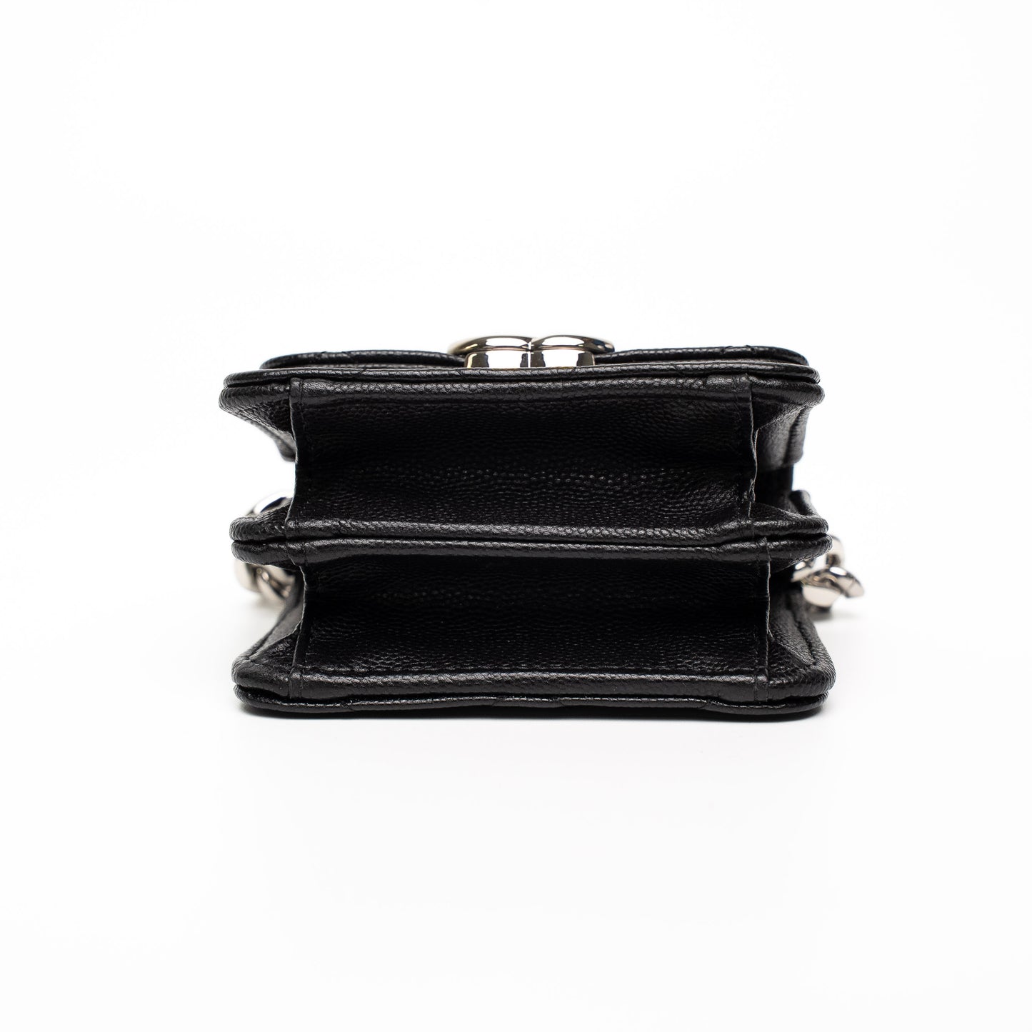 Chanel Mini CC Black Caviar Chain Shoulder Bag