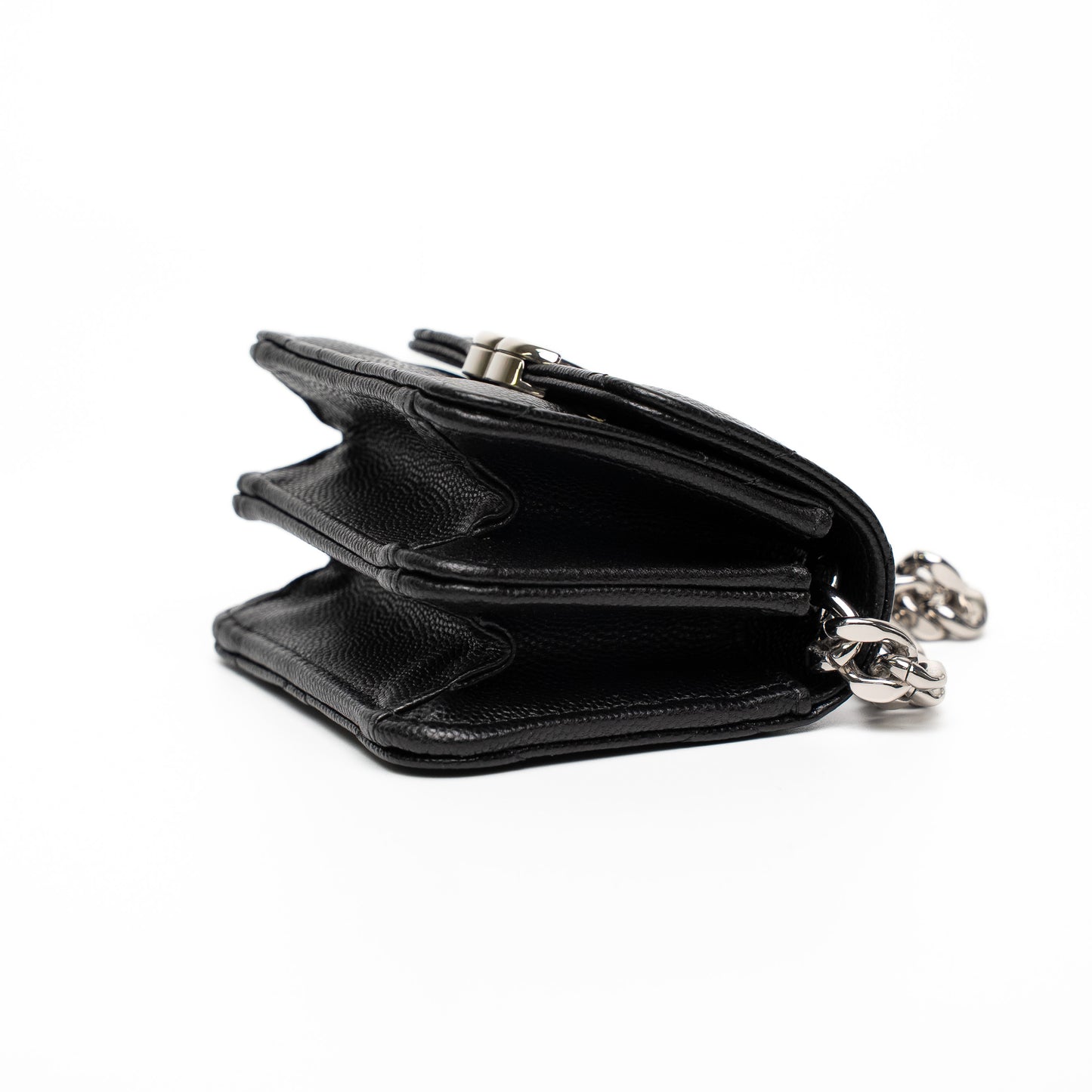 Chanel Mini CC Black Caviar Chain Shoulder Bag