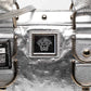 Versace Silver Ostrich Embossed Leather Satchel Bag