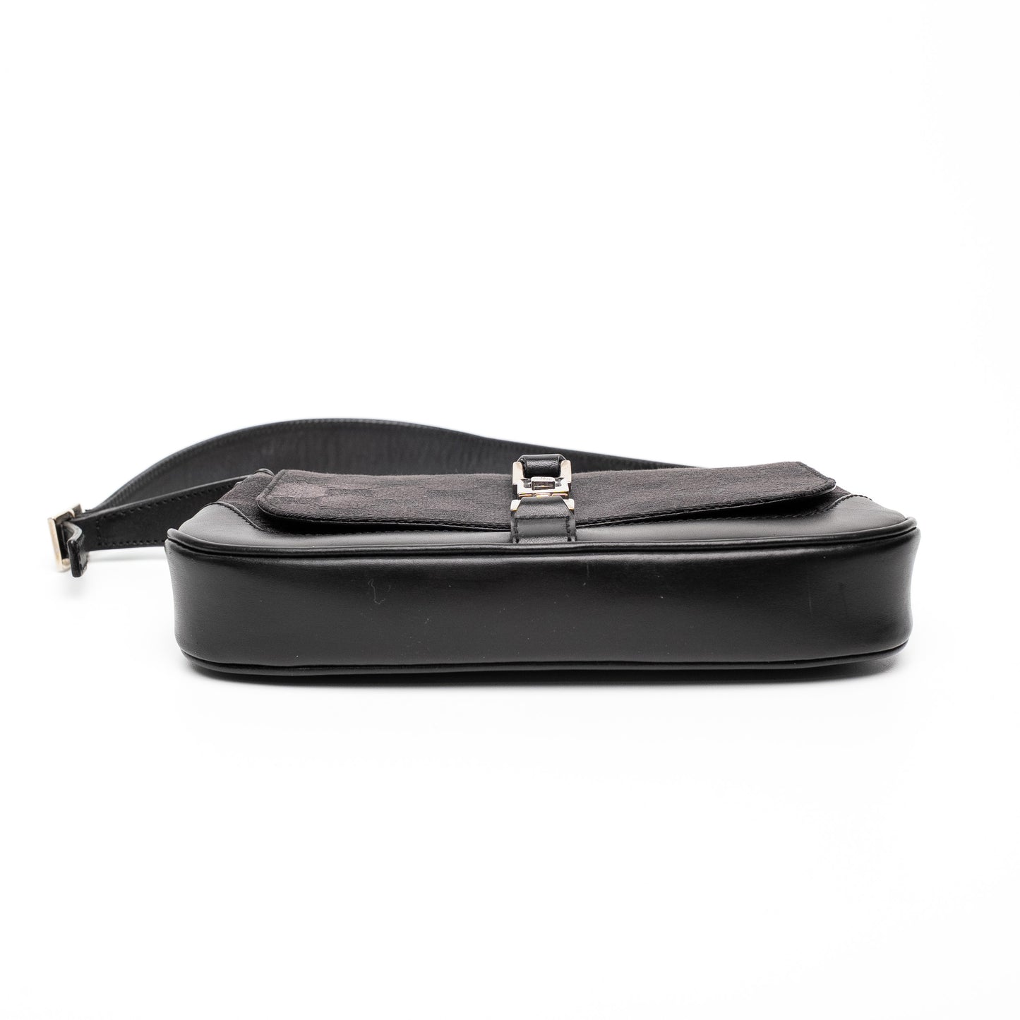 Gucci Mini Jackie GG Black Canvas Hobo Bag