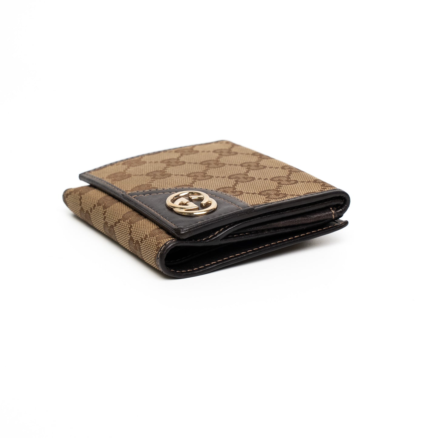 Gucci New Britt GG Canvas Brown Wallet