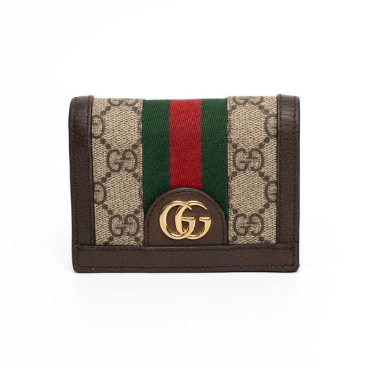 Gucci Ophidia GG Supreme Web Card Wallet