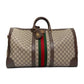Gucci Savoy GG Monogram Web Duffle Bag