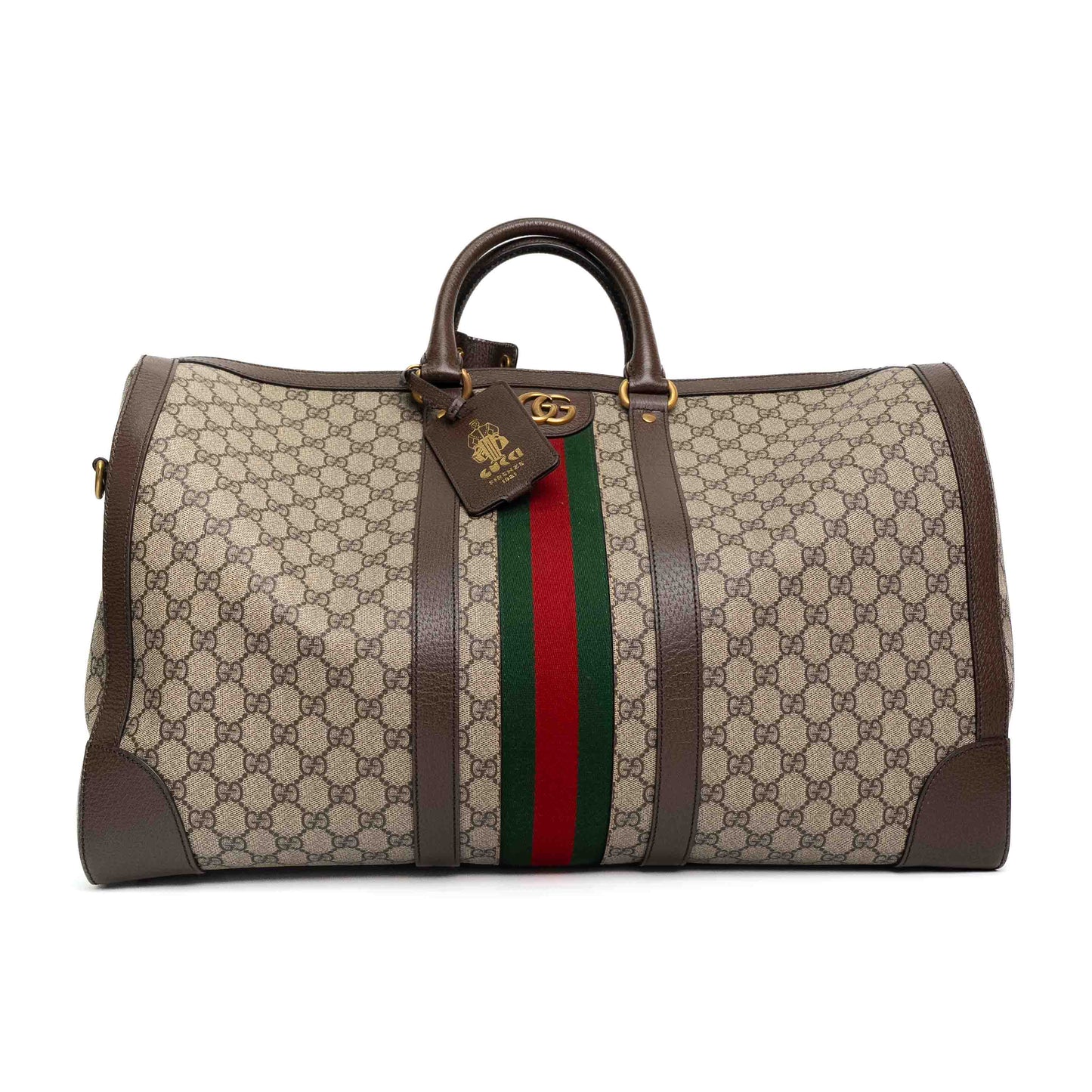 Gucci Savoy GG Monogram Web Duffle Bag