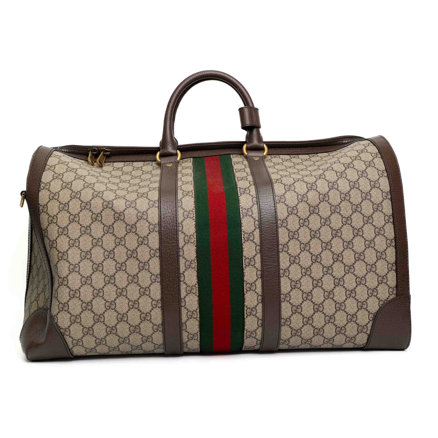 Gucci Savoy GG Monogram Web Duffle Bag