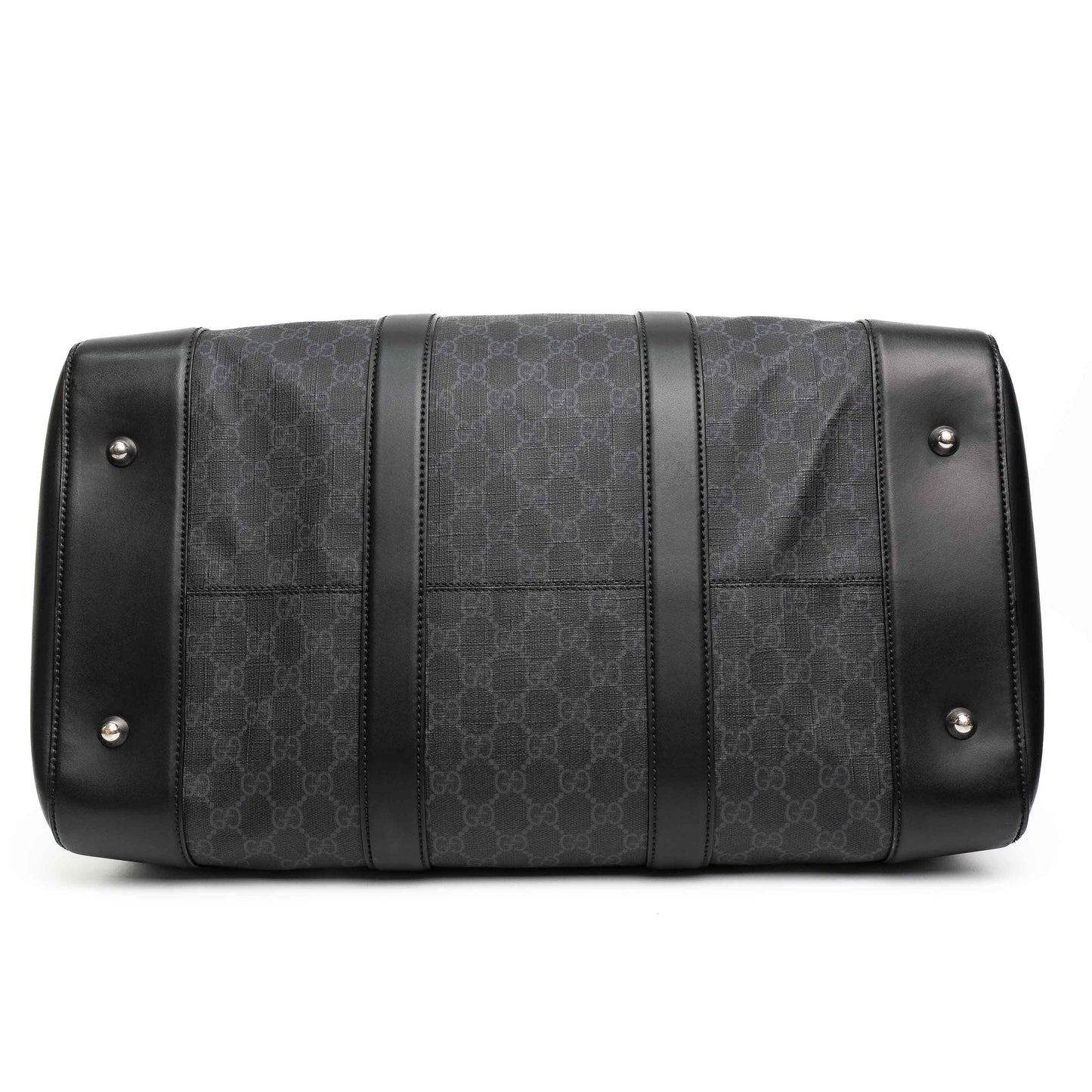 Gucci GG Supreme Black Canvas Duffle Bag