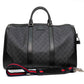 Gucci GG Supreme Black Canvas Duffle Bag
