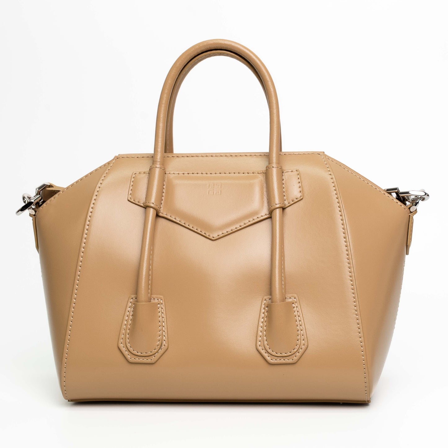 Givenchy Mini Antigona Beige Calfskin Shoulder Bag