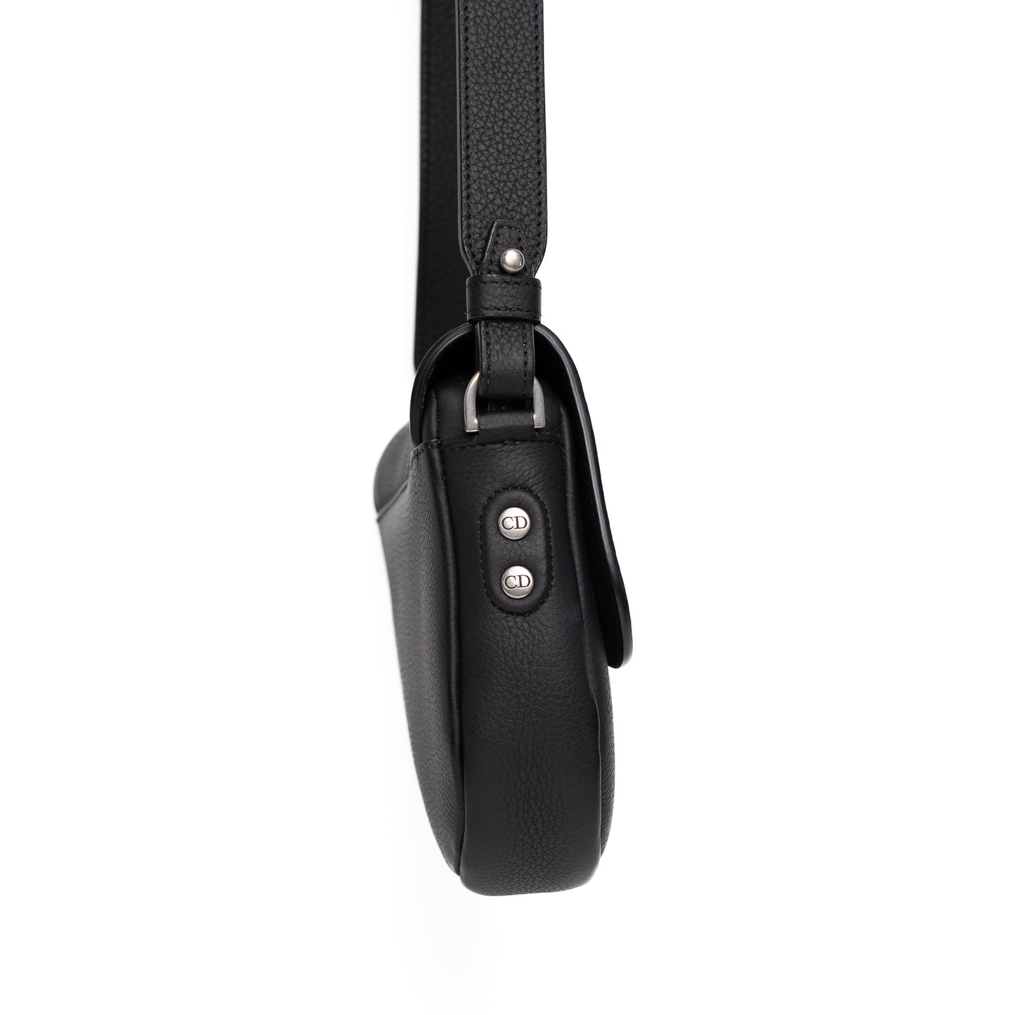 Dior Mini Saddle Black Leather Shoulder Bag