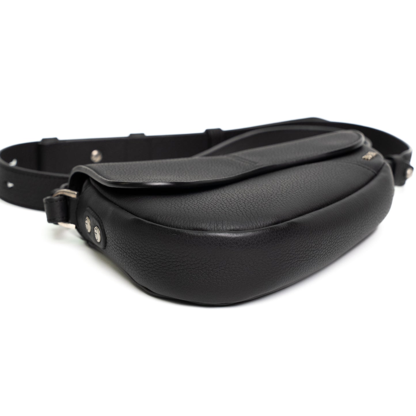 Dior Mini Saddle Black Leather Shoulder Bag