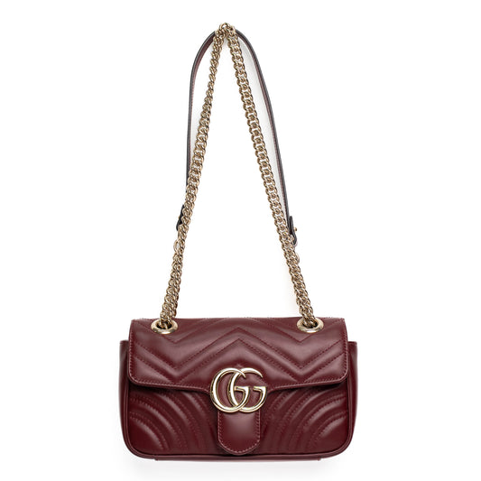 Gucci GG Marmont Rosso Leather Shoulder Bag