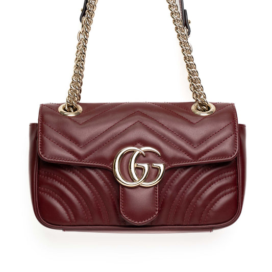 Gucci GG Marmont Rosso Leather Shoulder Bag