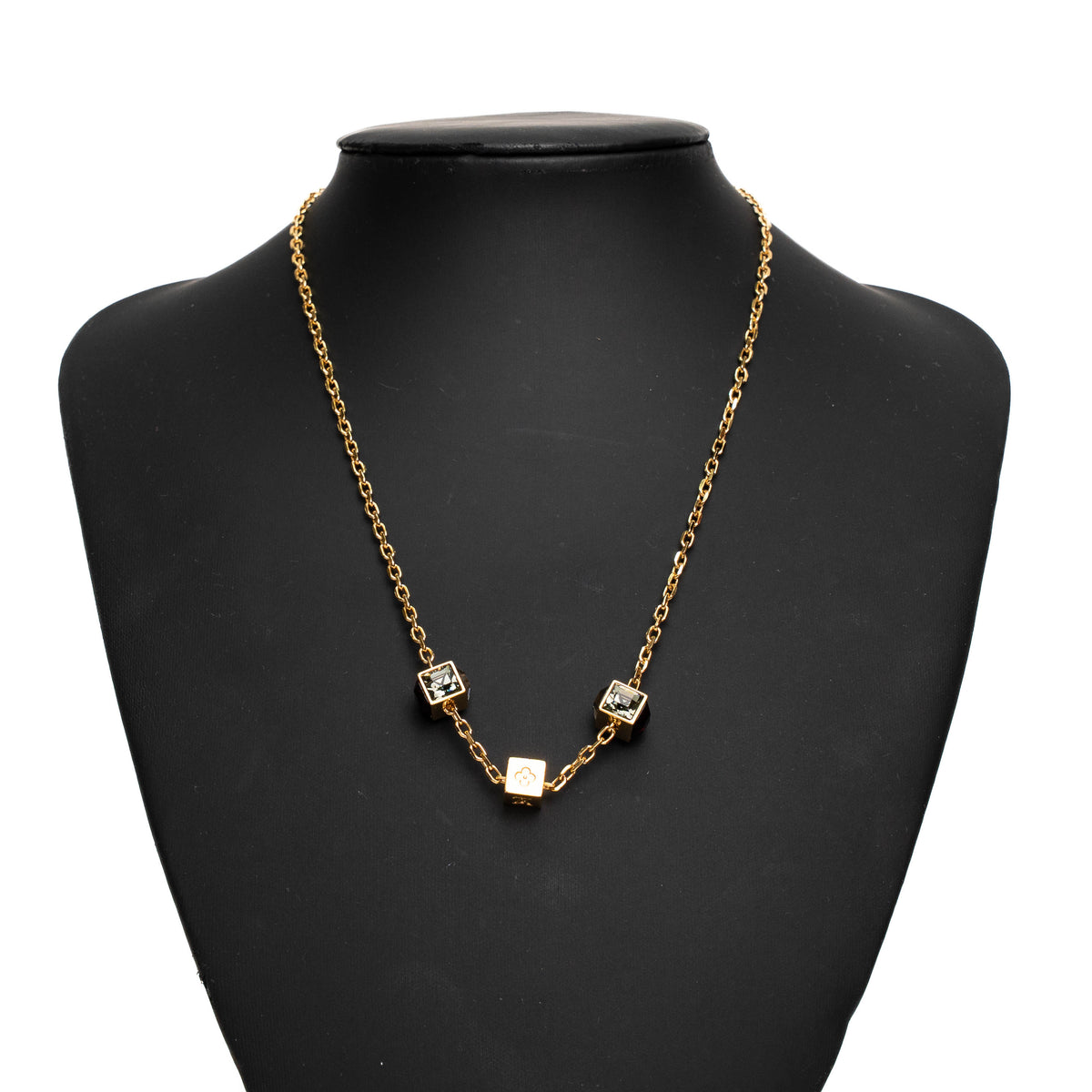Versace Pave Crystal Medusa Gold Necklace