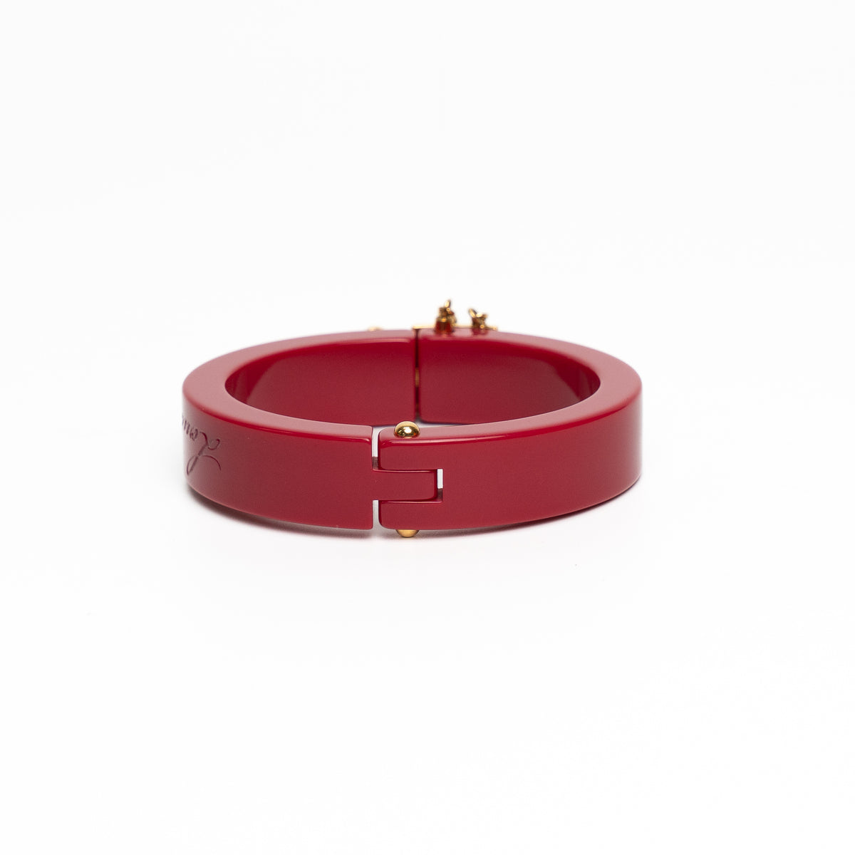 Louis Vuitton Lock Me Red Resin Bracelet