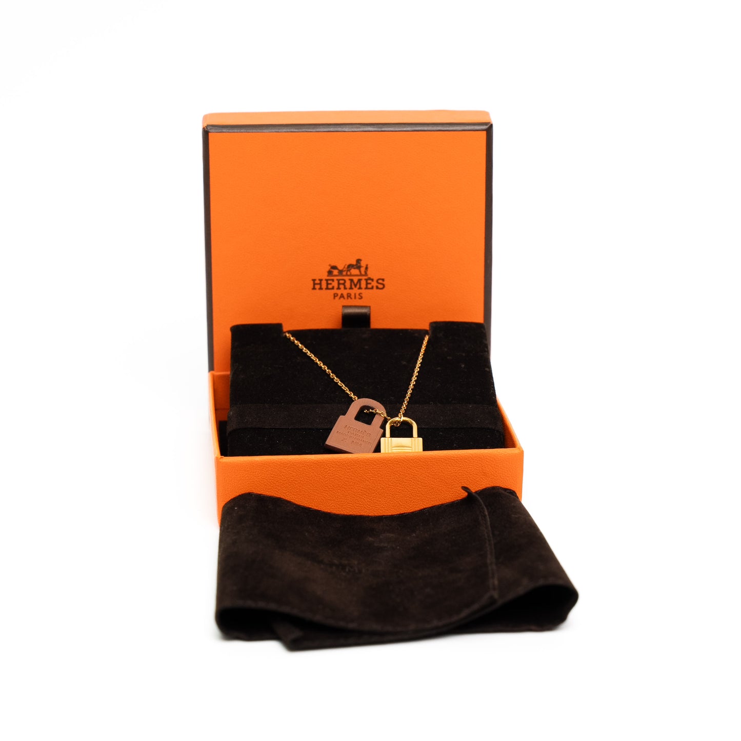Hermes Ex-Libris Diamond Necklace