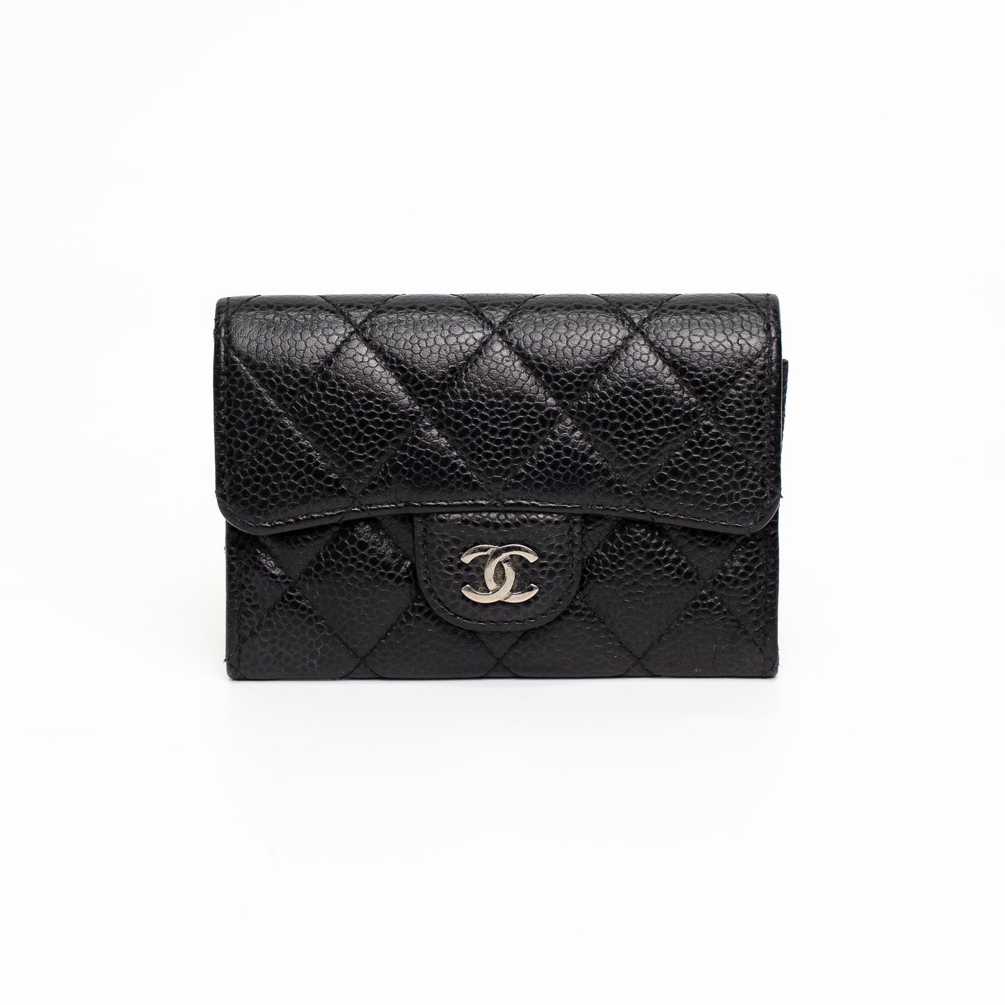 Chanel Classic Flap Black Caviar Card Holder Wallet