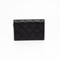 Chanel Classic Flap Black Caviar Card Holder Wallet