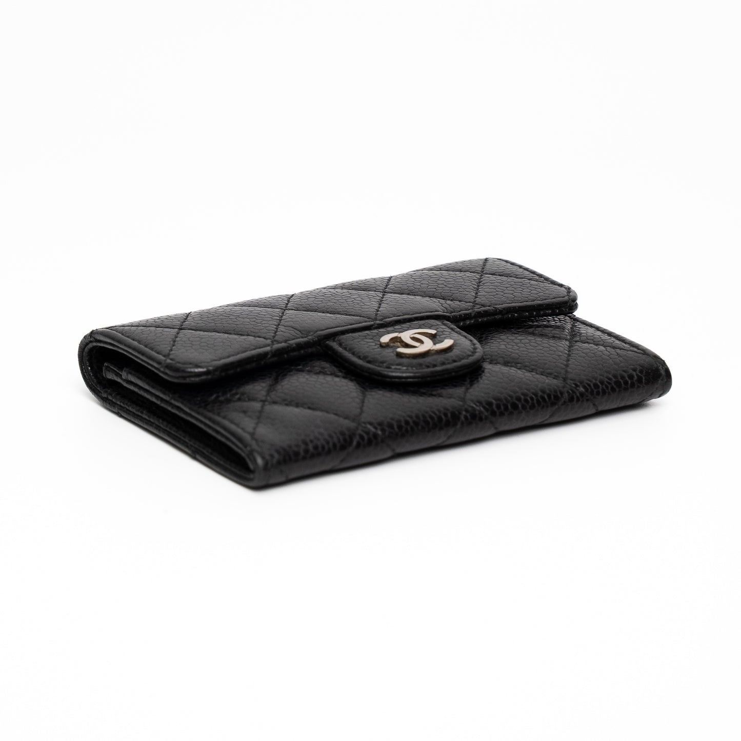 Chanel Classic Flap Black Caviar Card Holder Wallet