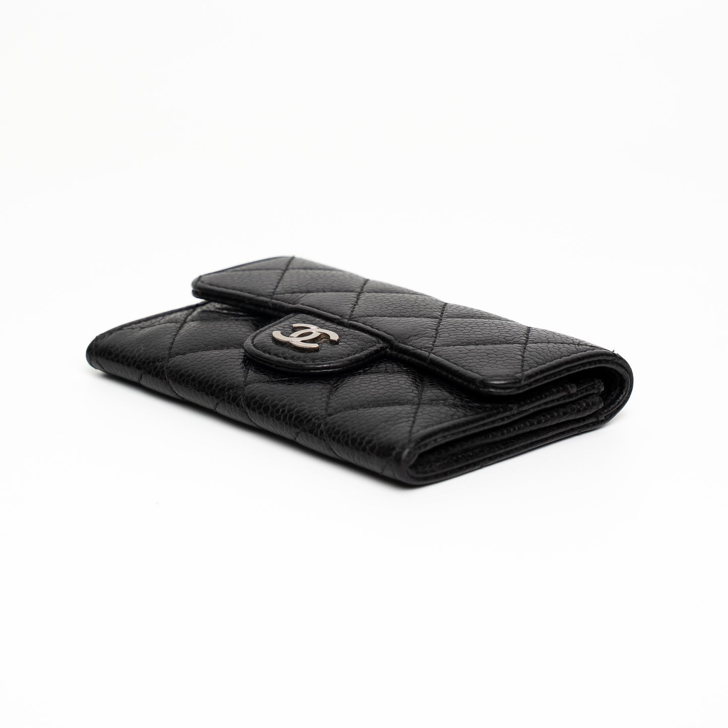 Chanel Classic Flap Black Caviar Card Holder Wallet