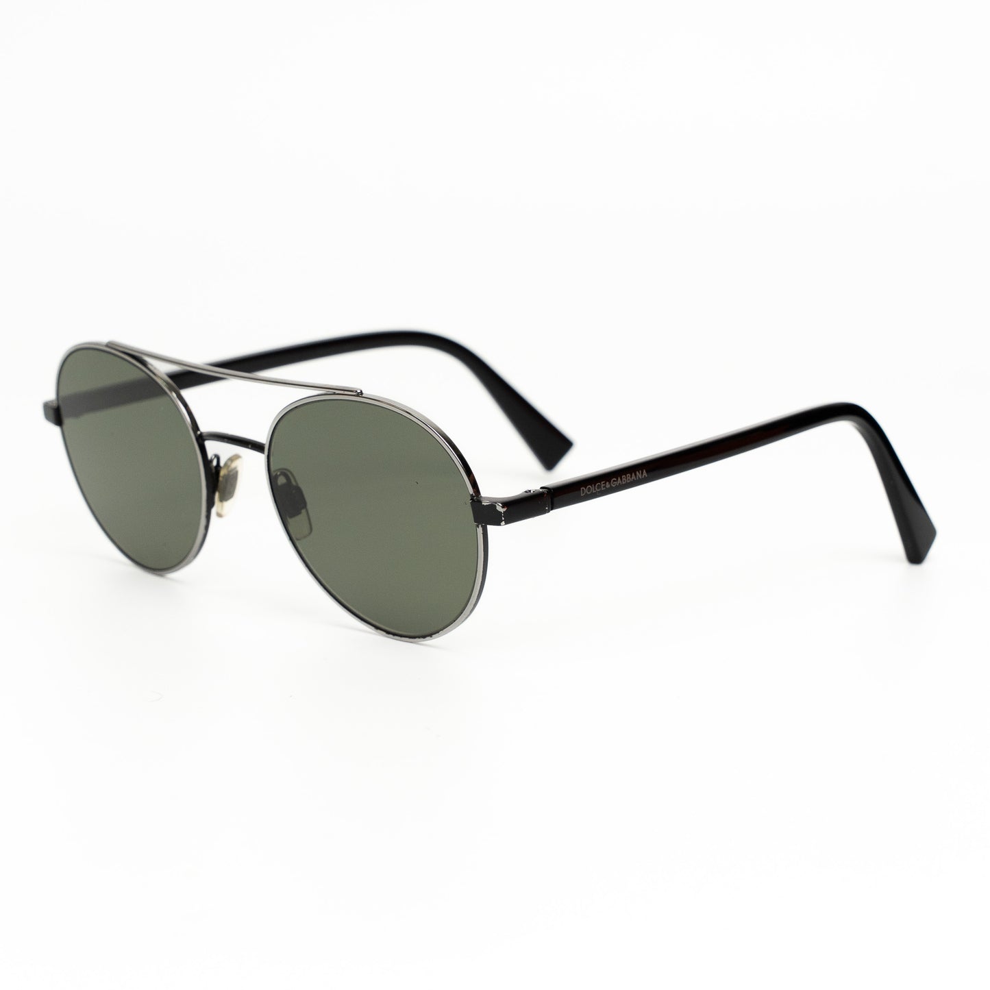 Dolce & Gabbana DG2245 Black Round Sunglasses