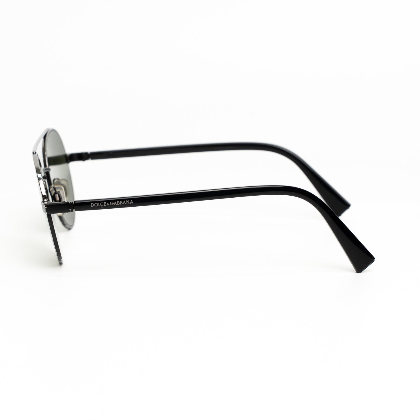 Dolce & Gabbana DG2245 Black Round Sunglasses